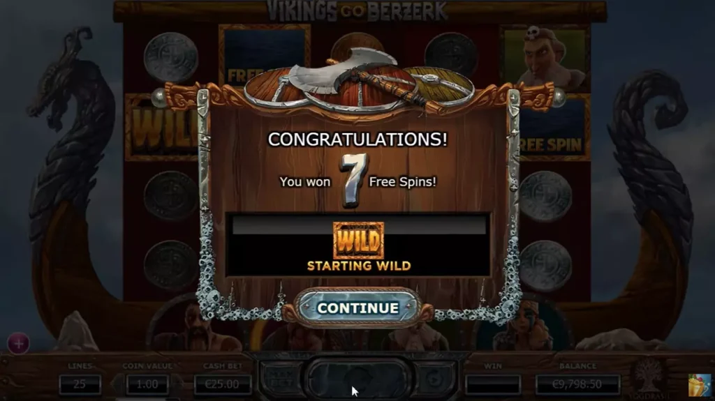 Бонуска в Vikings Go Berzerk